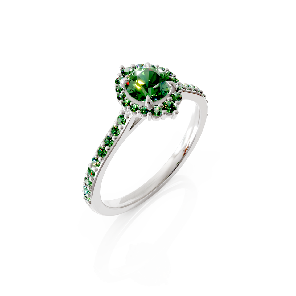 halo engagement ring