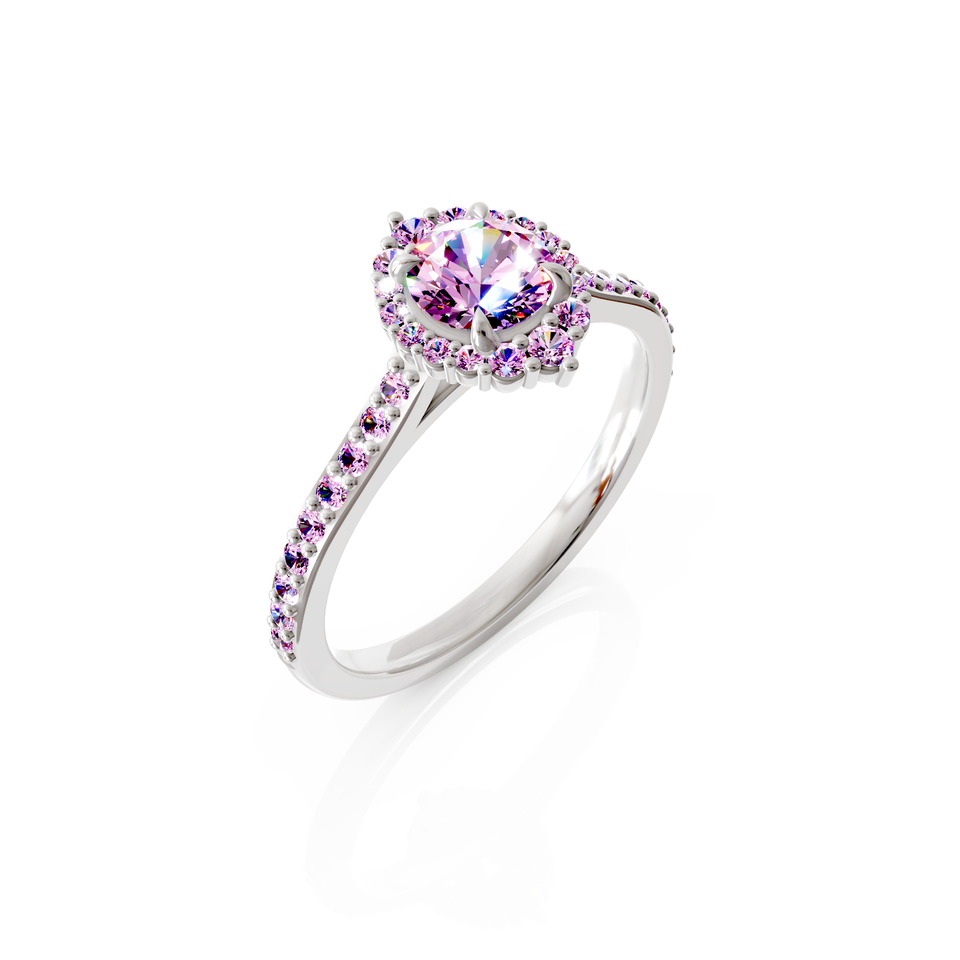 halo engagement ring