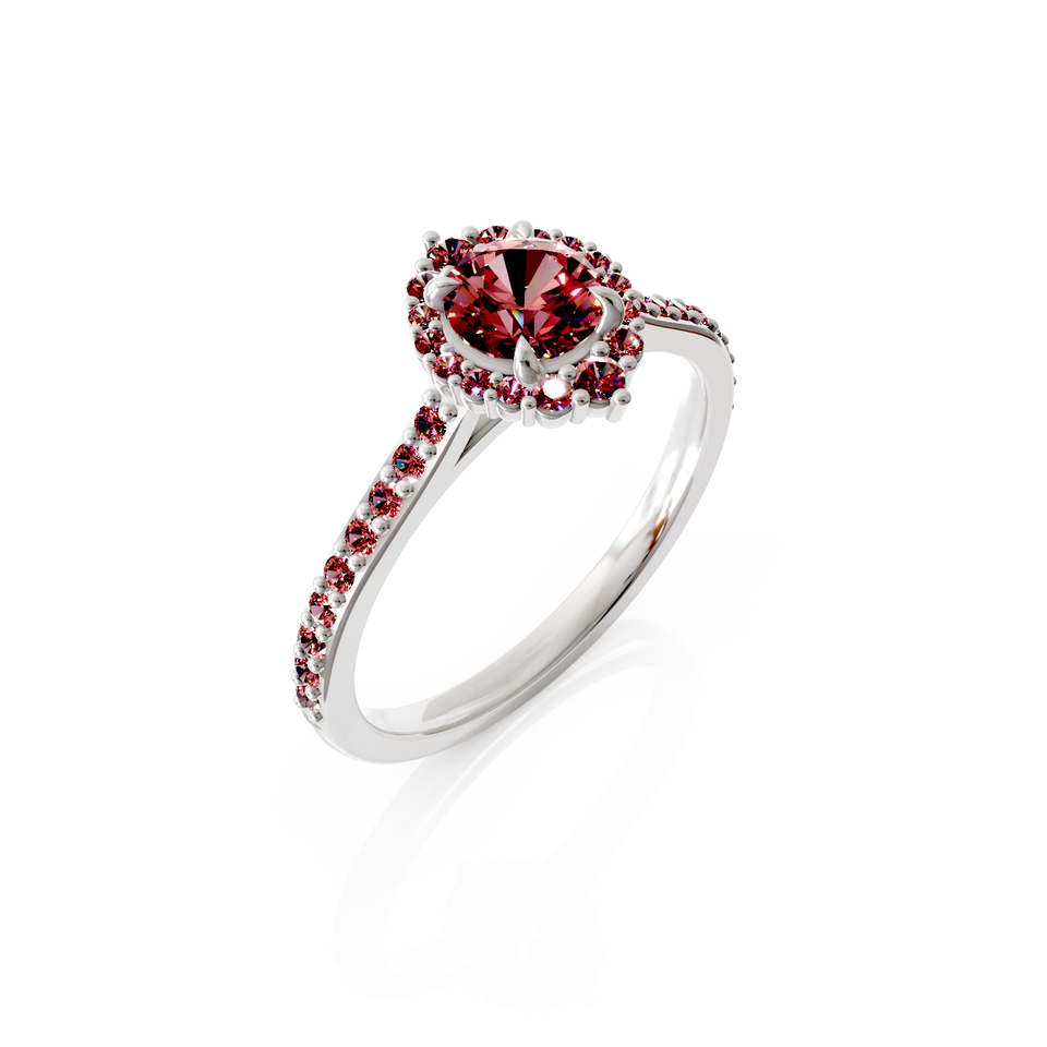 halo engagement ring