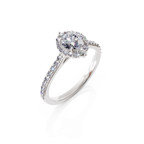 halo engagement ring