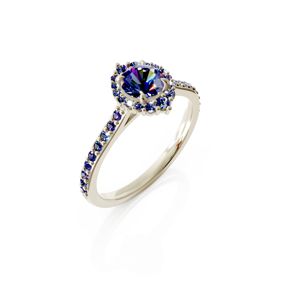 halo engagement ring