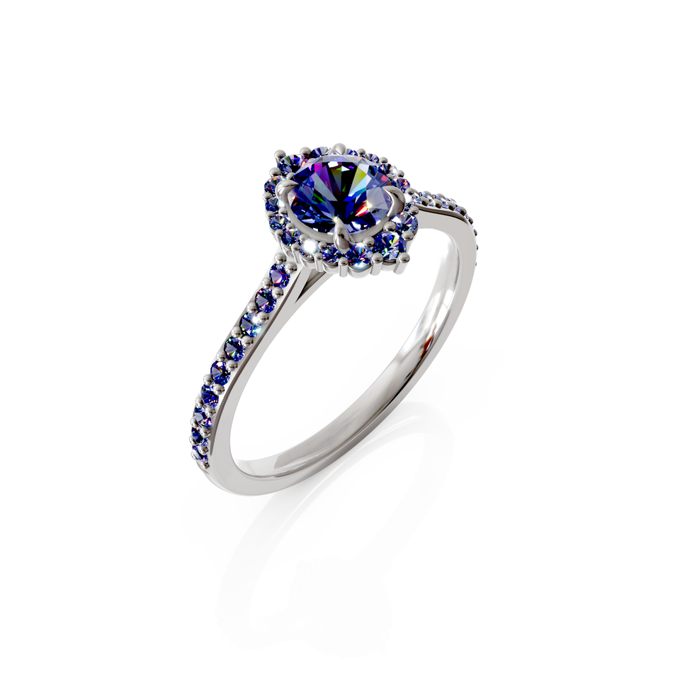 halo engagement ring