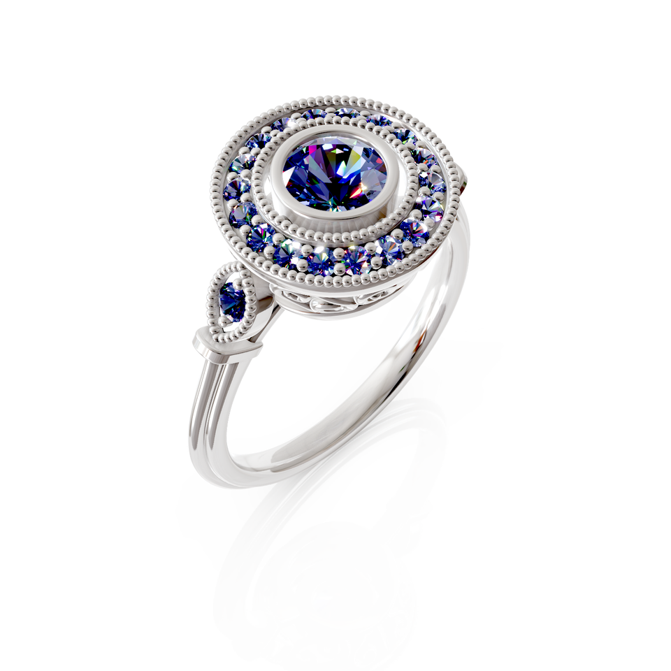 halo engagement ring