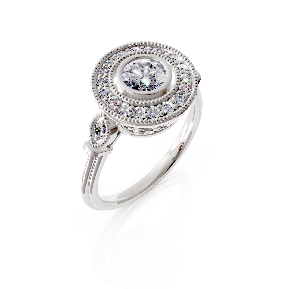 halo engagement ring