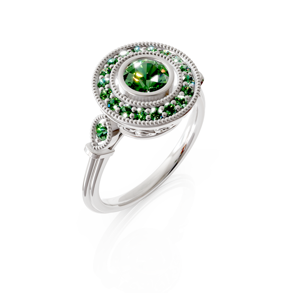 halo engagement ring