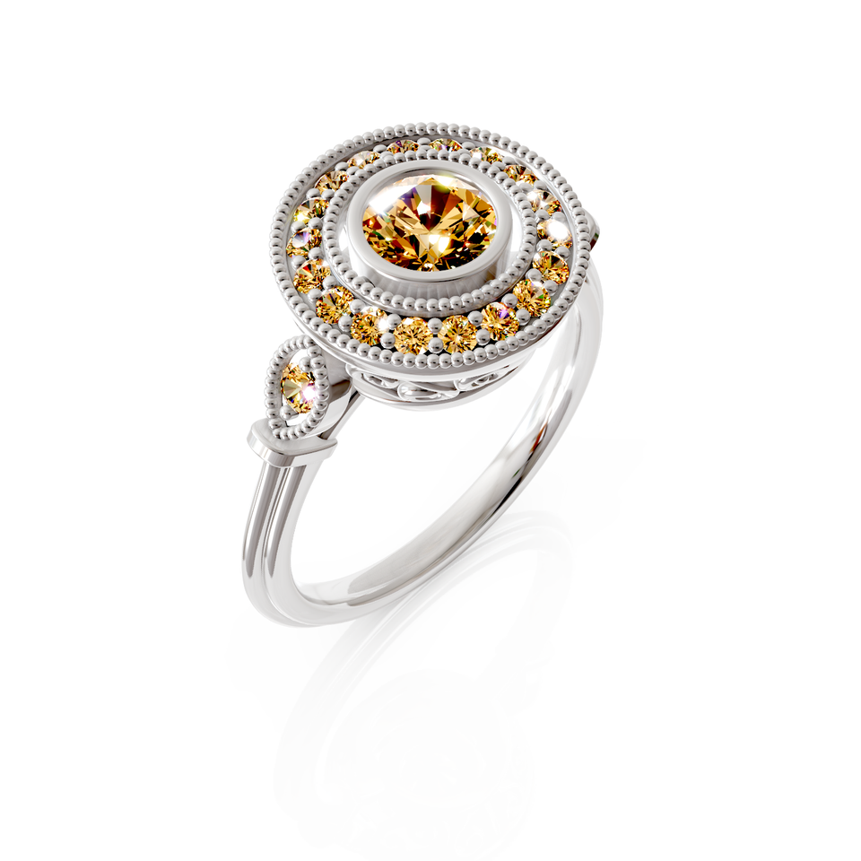 halo engagement ring