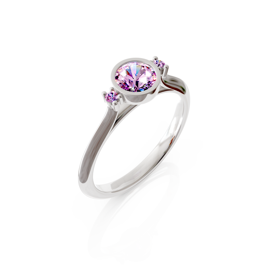 three-stone engagement ring