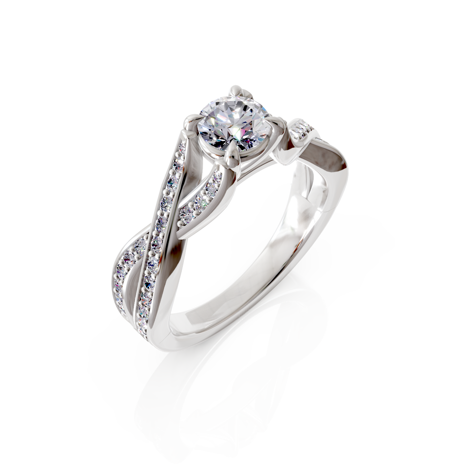 split shank engagement ring