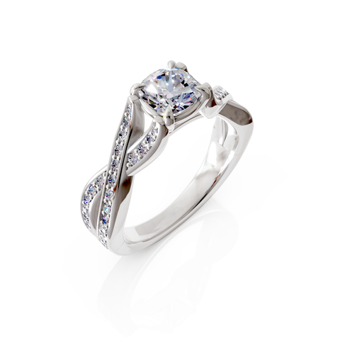 split shank engagement ring