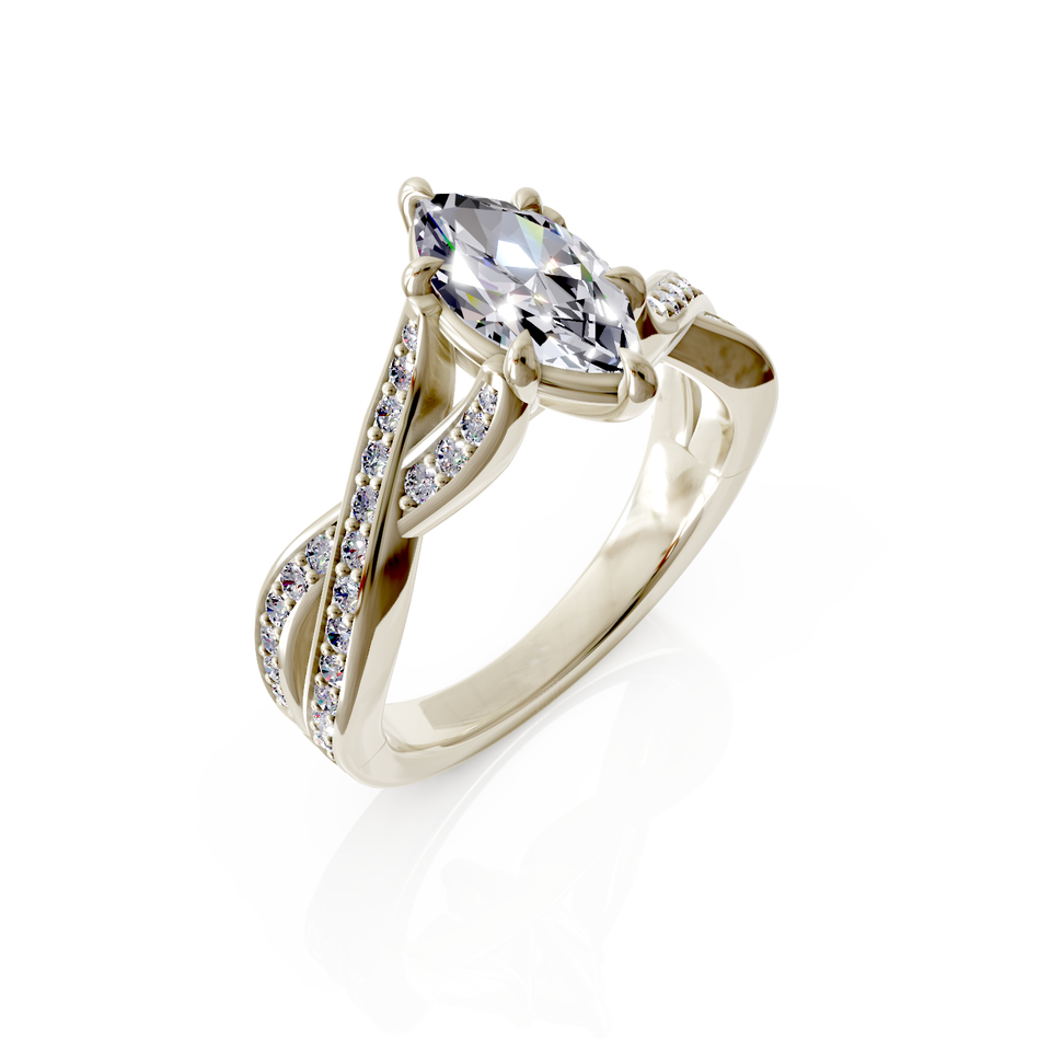 split shank engagement ring