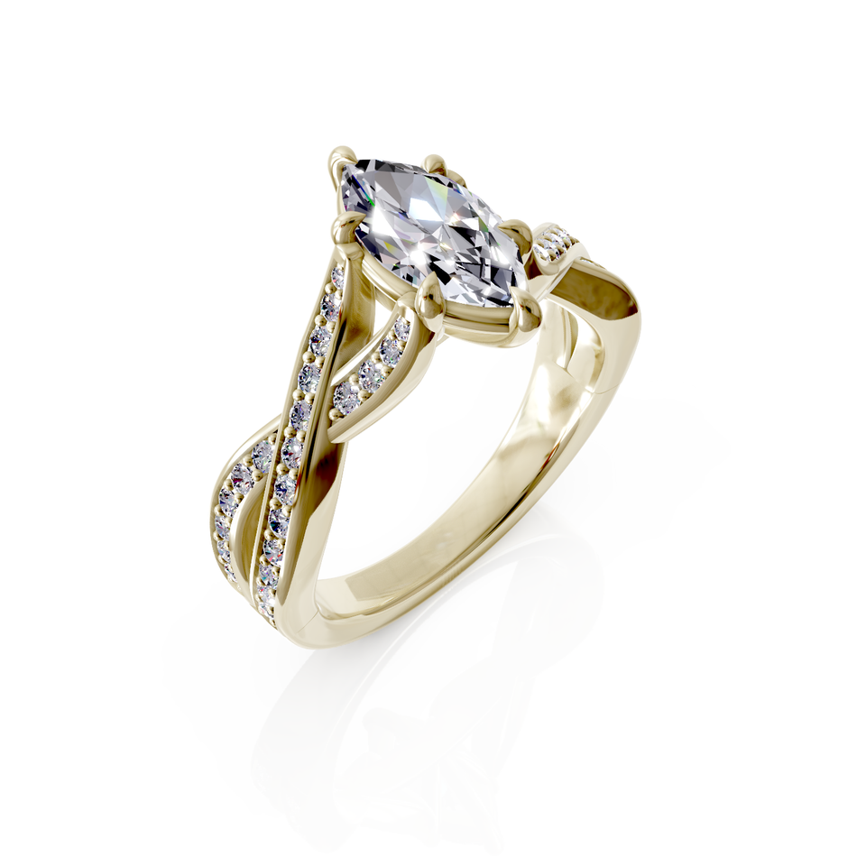 split shank engagement ring