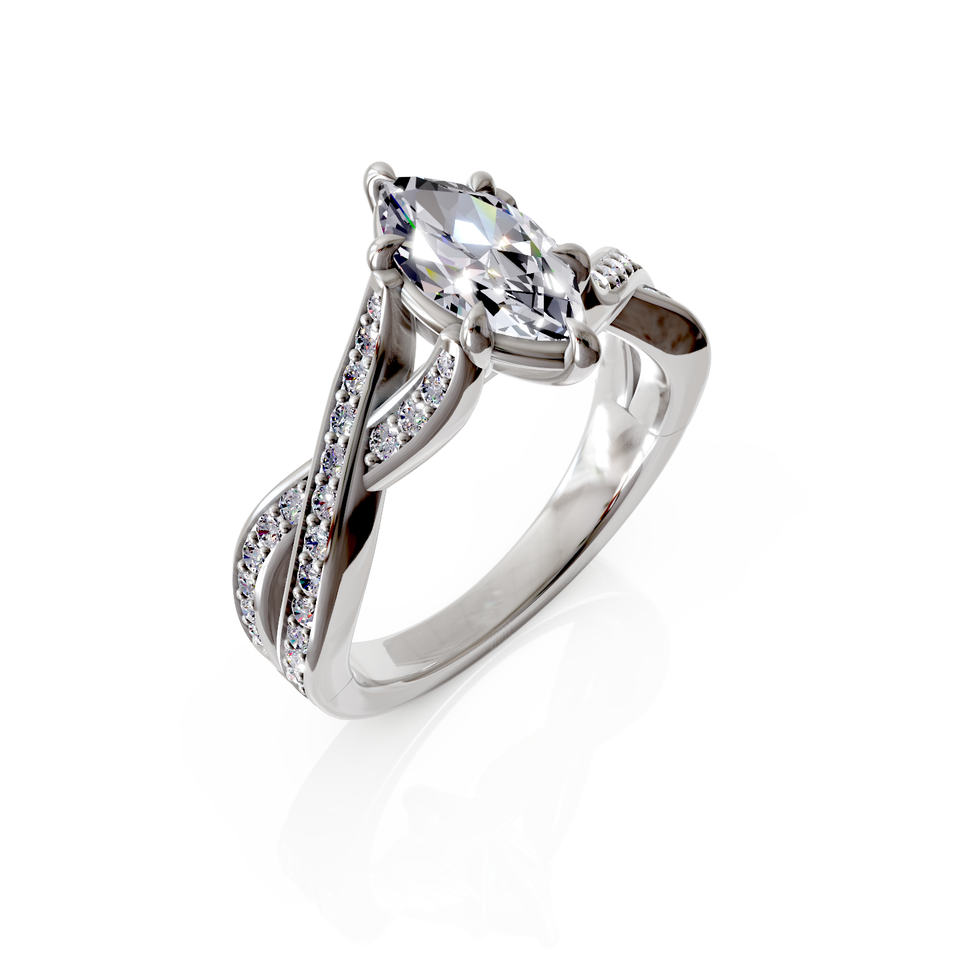 split shank engagement ring
