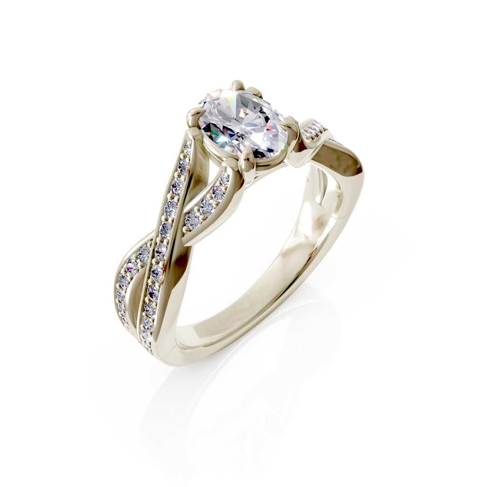 split shank engagement ring