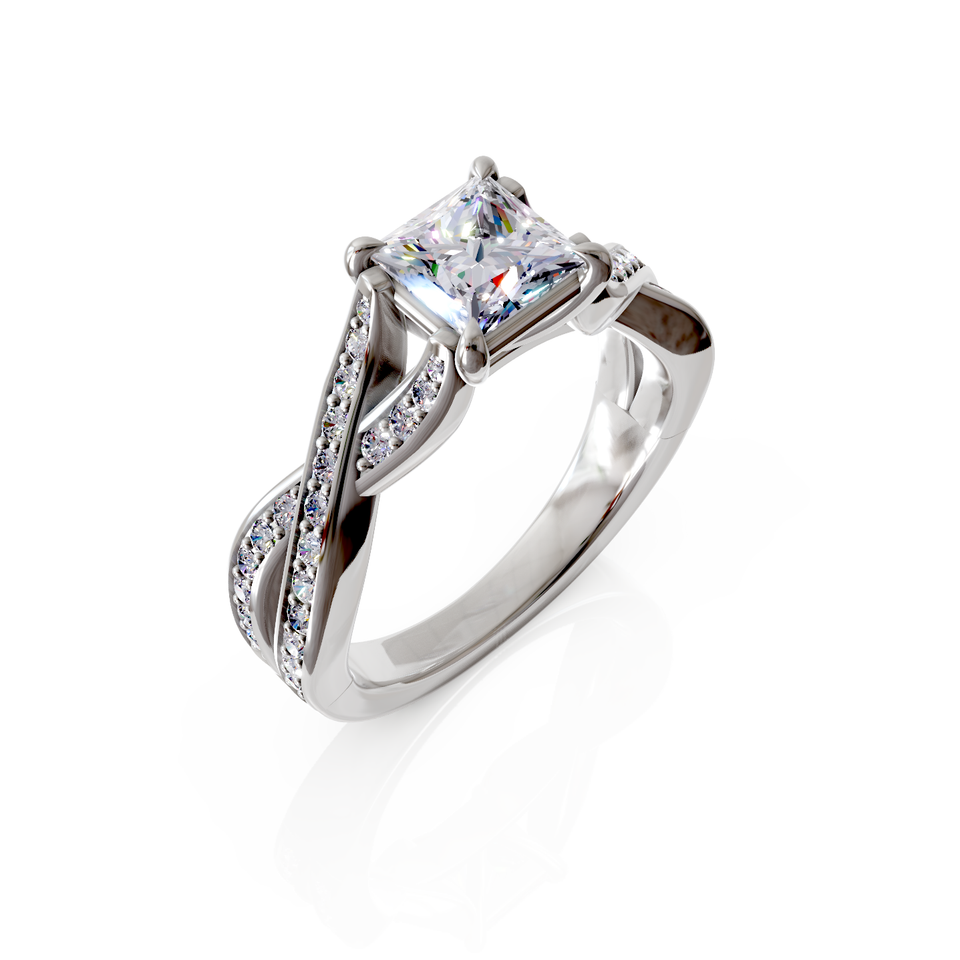 split shank engagement ring