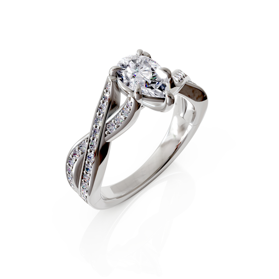 split shank engagement ring