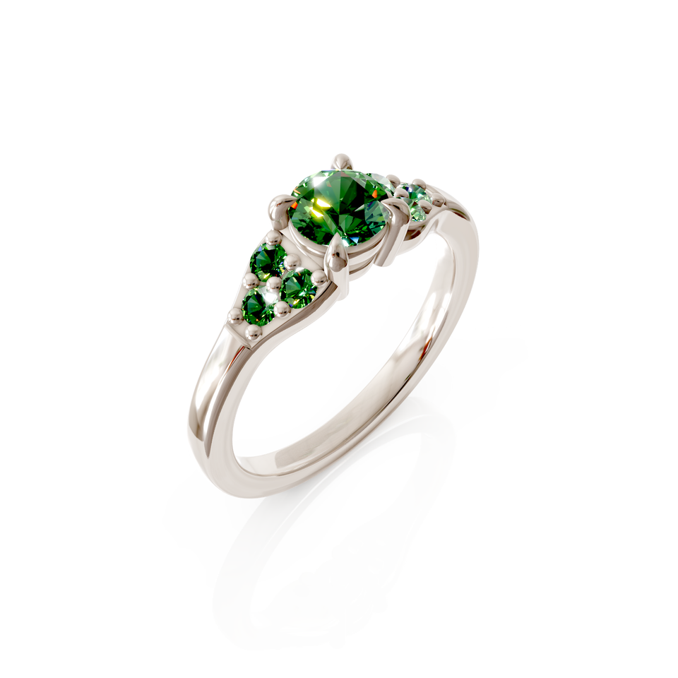 seven-stone engagement ring