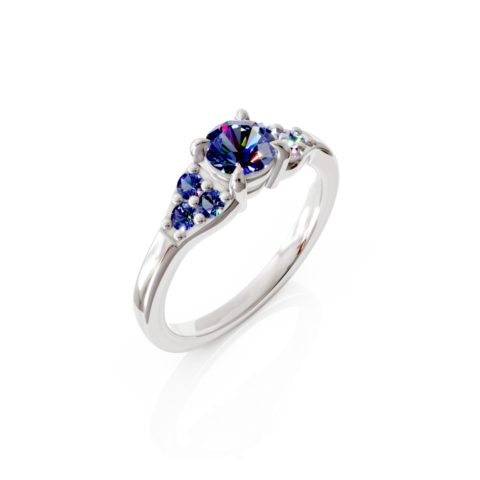 seven-stone engagement ring