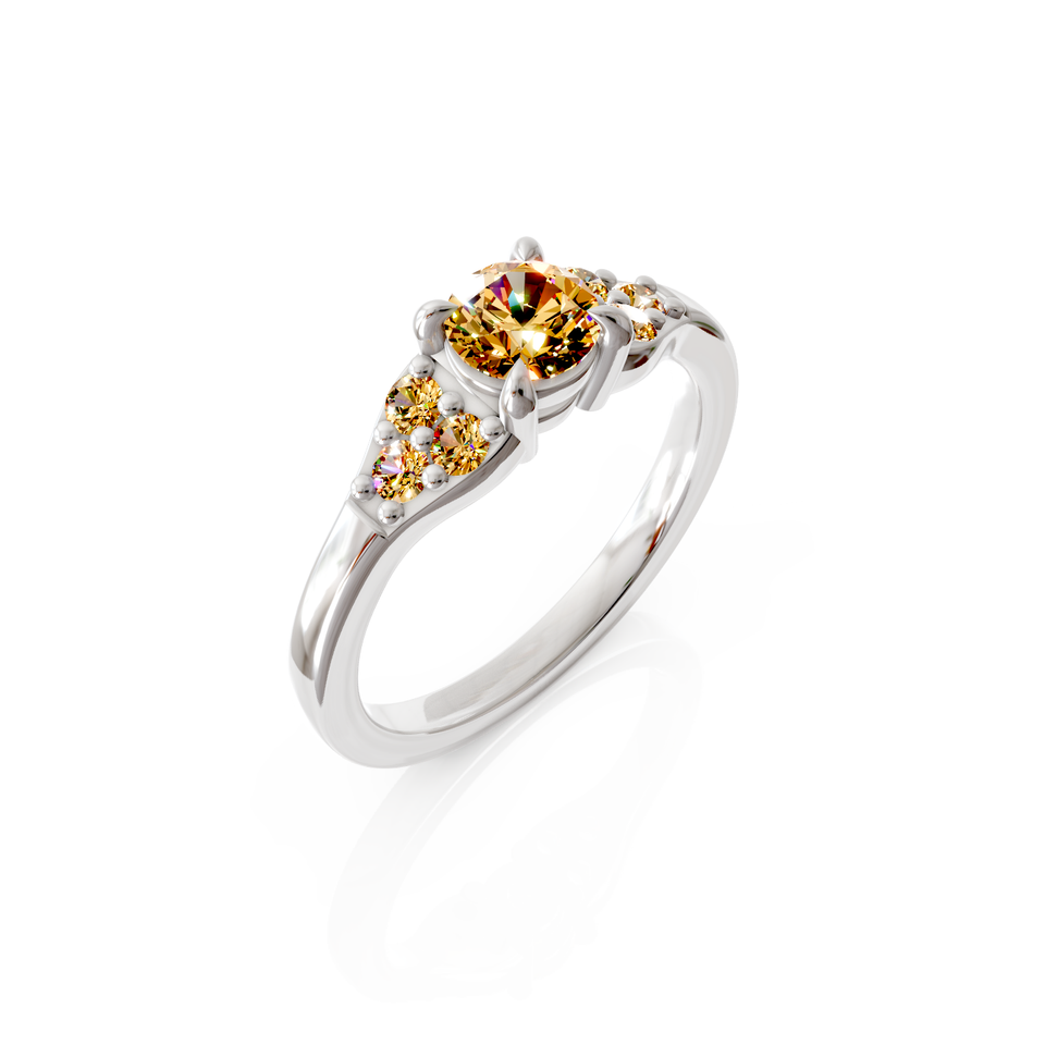 seven-stone engagement ring