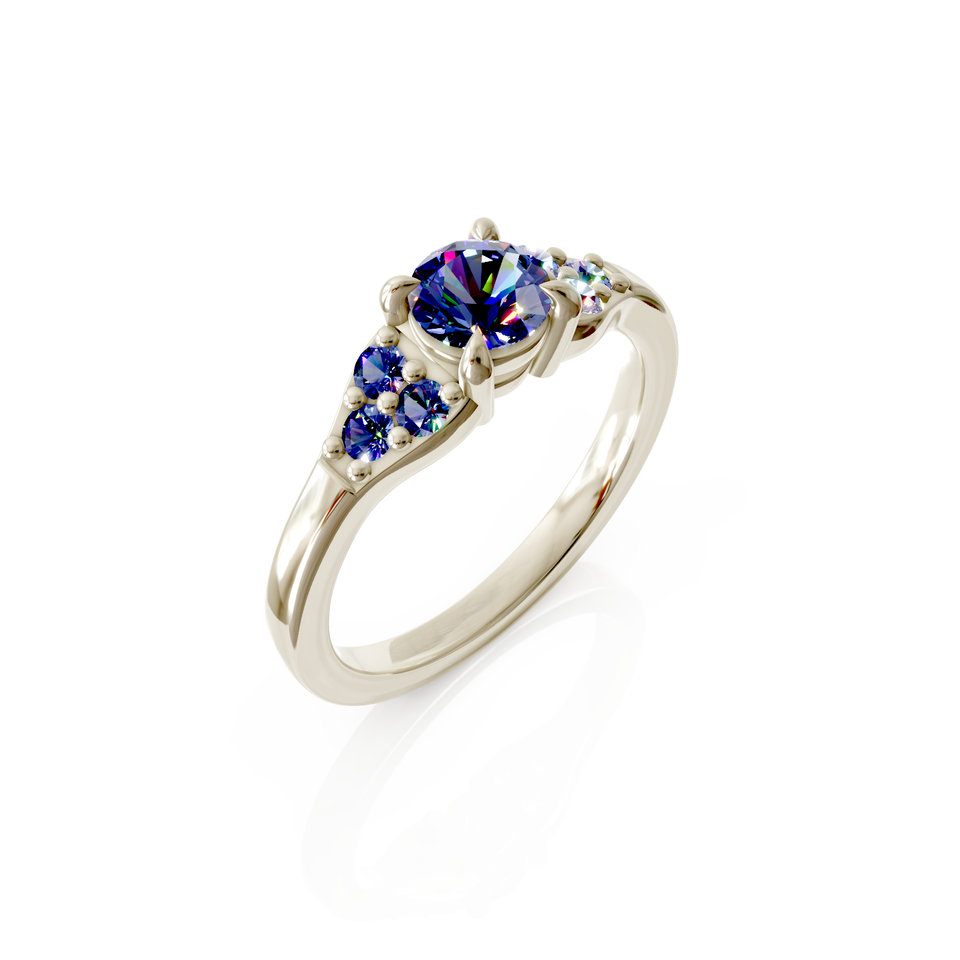 seven-stone engagement ring