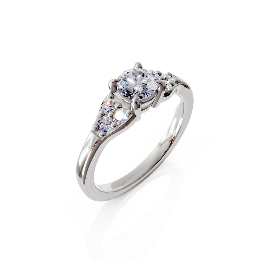 seven-stone engagement ring