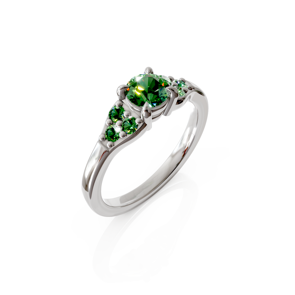seven-stone engagement ring