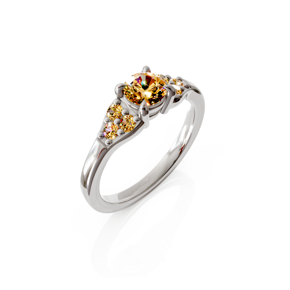 seven-stone engagement ring