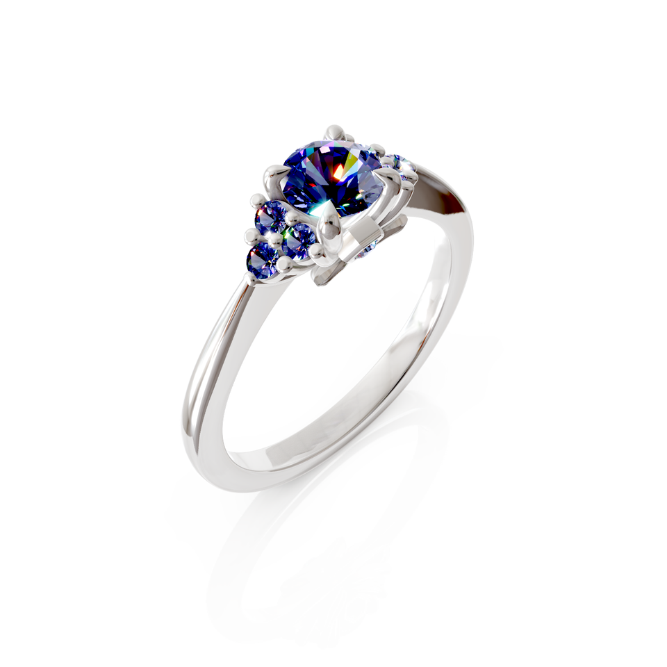 seven-stone engagement ring