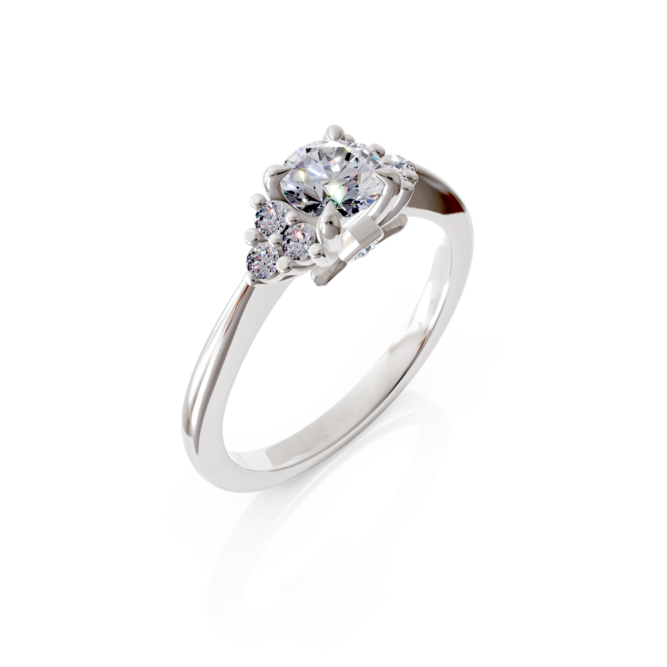 seven-stone engagement ring