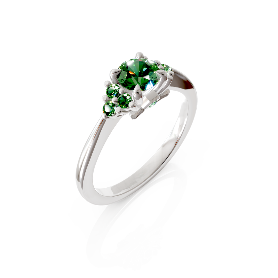 seven-stone engagement ring