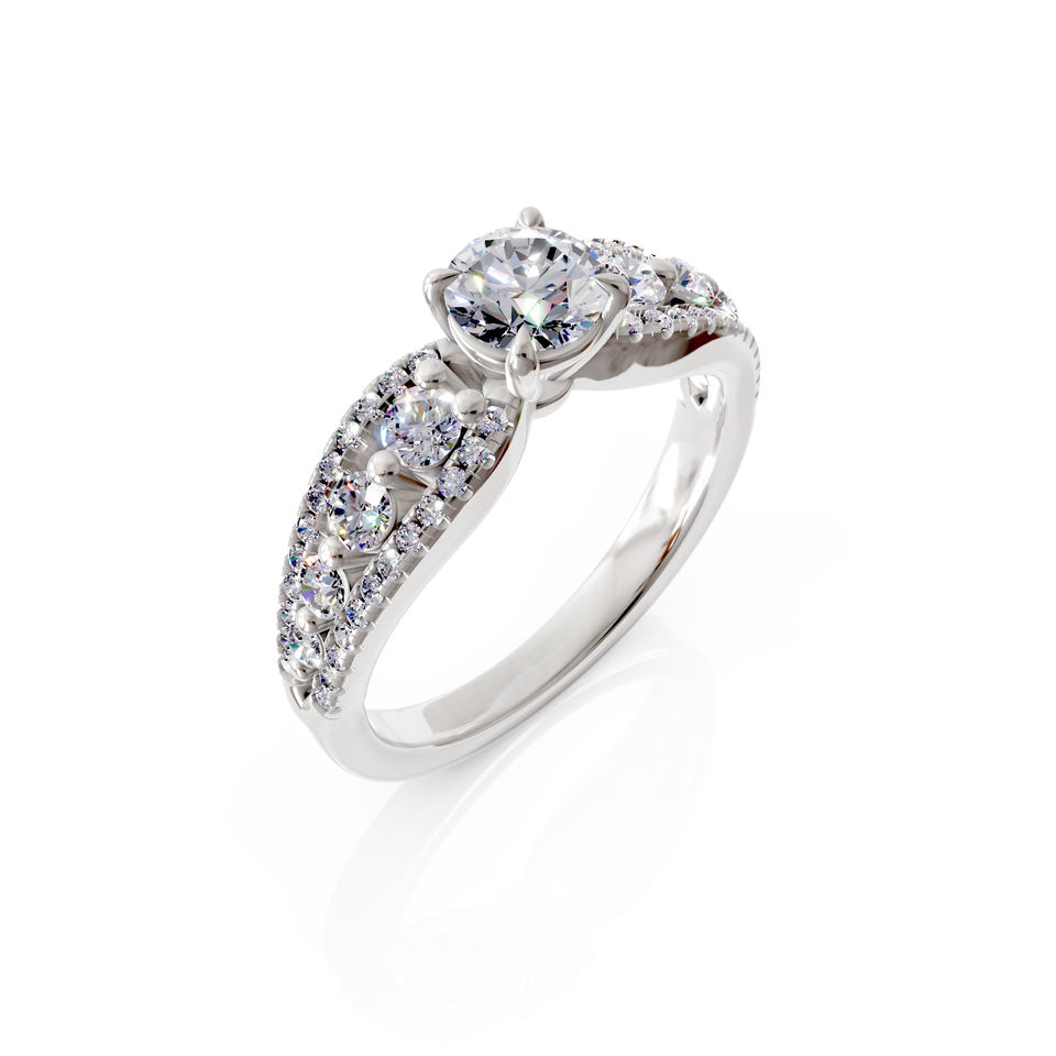 split shank engagement ring