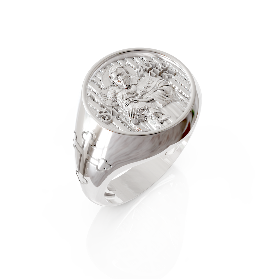 saint anthony signet ring