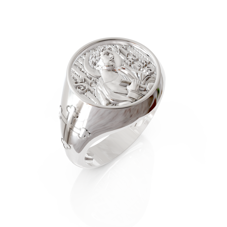 saint thomas signet ring