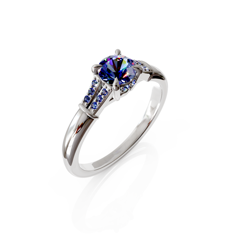 cathedral setting engagement ring