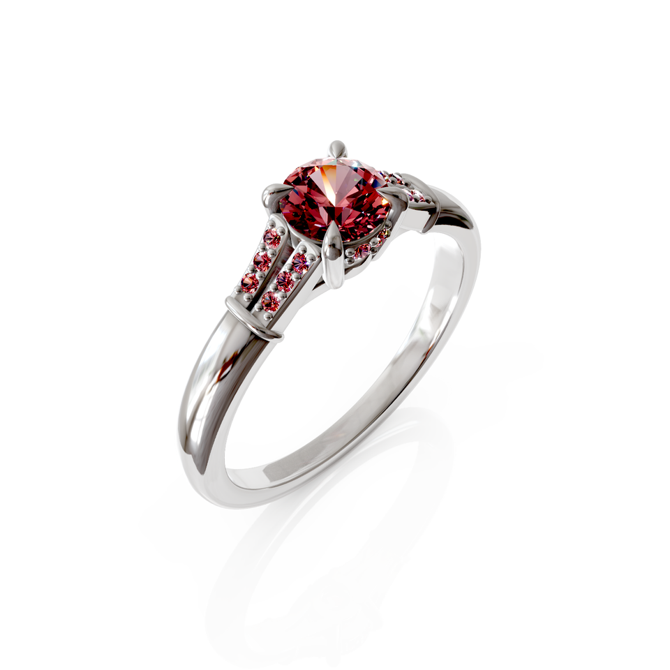 cathedral setting engagement ring