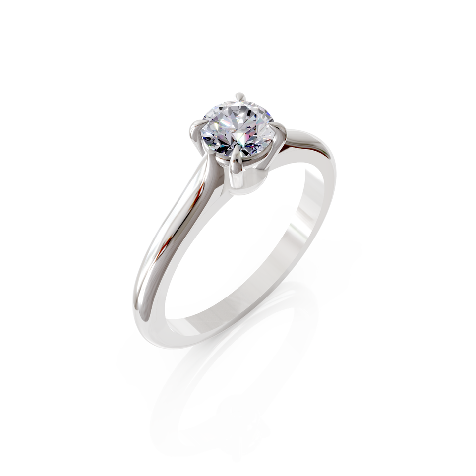 four-prong engagement ring