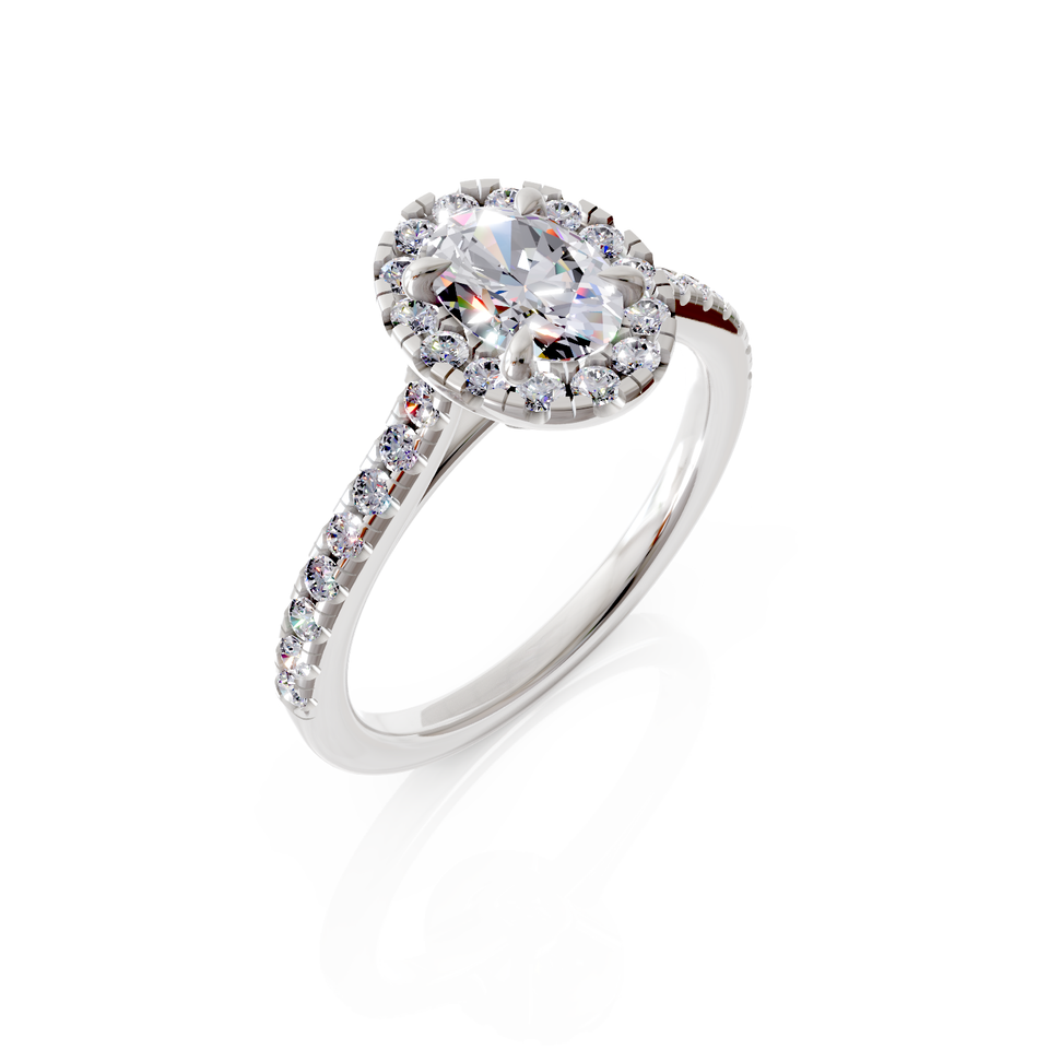 oval cut engagement ring