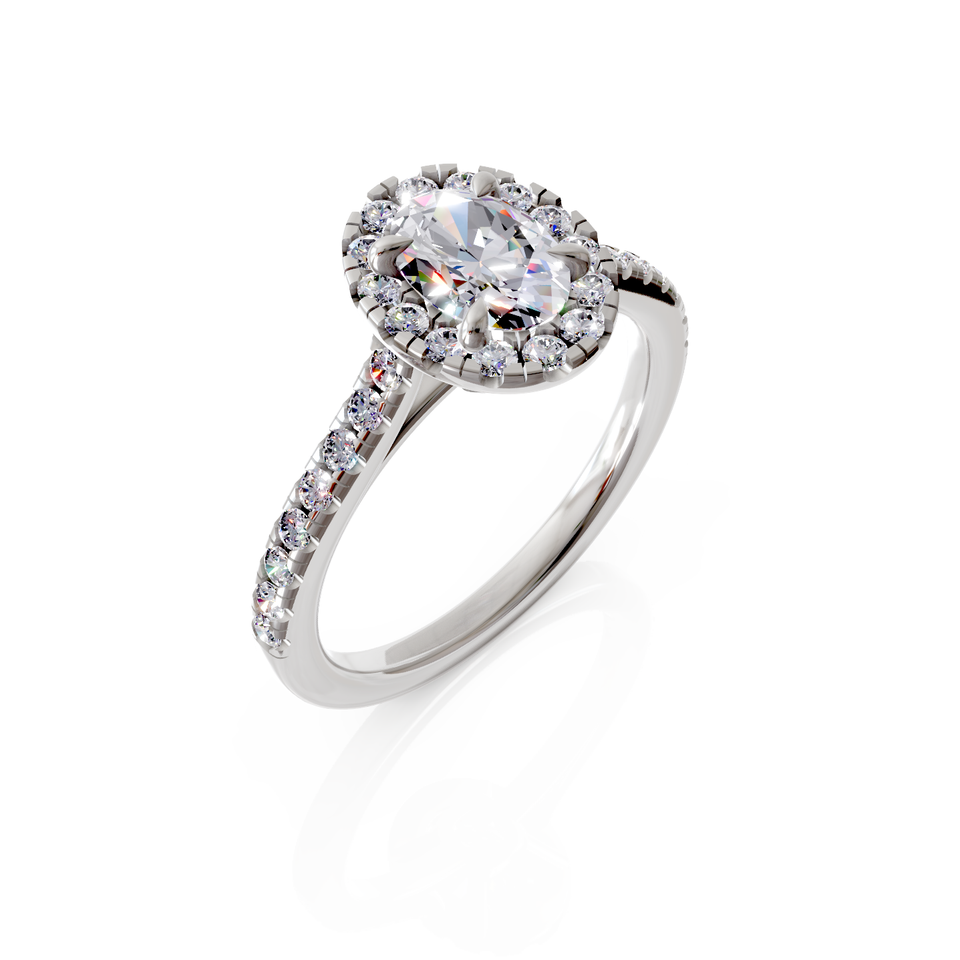 oval cut engagement ring
