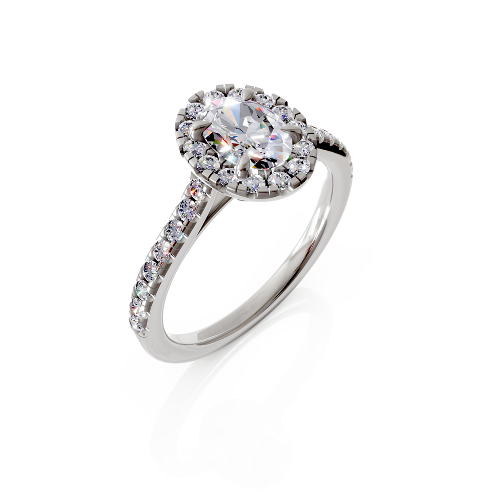 oval cut engagement ring
