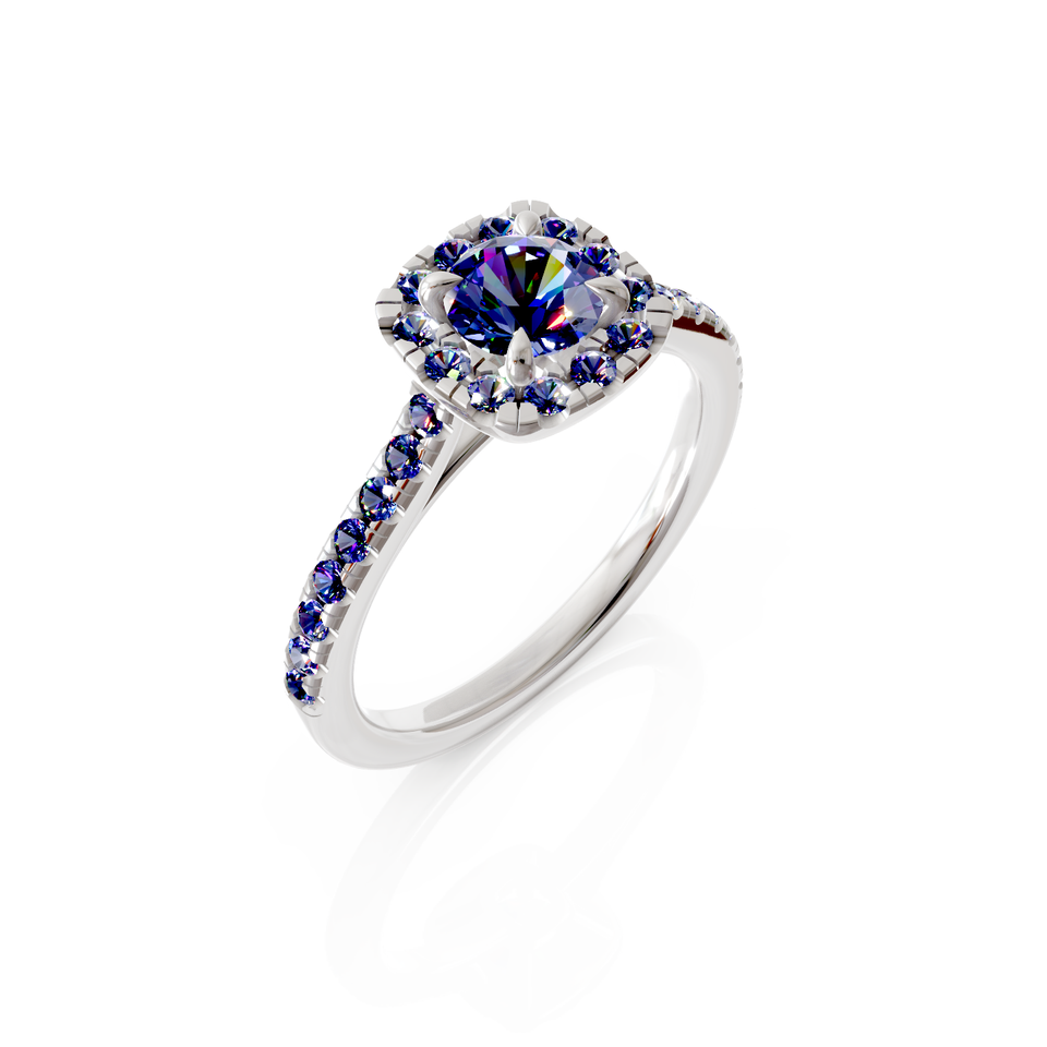 halo engagement ring