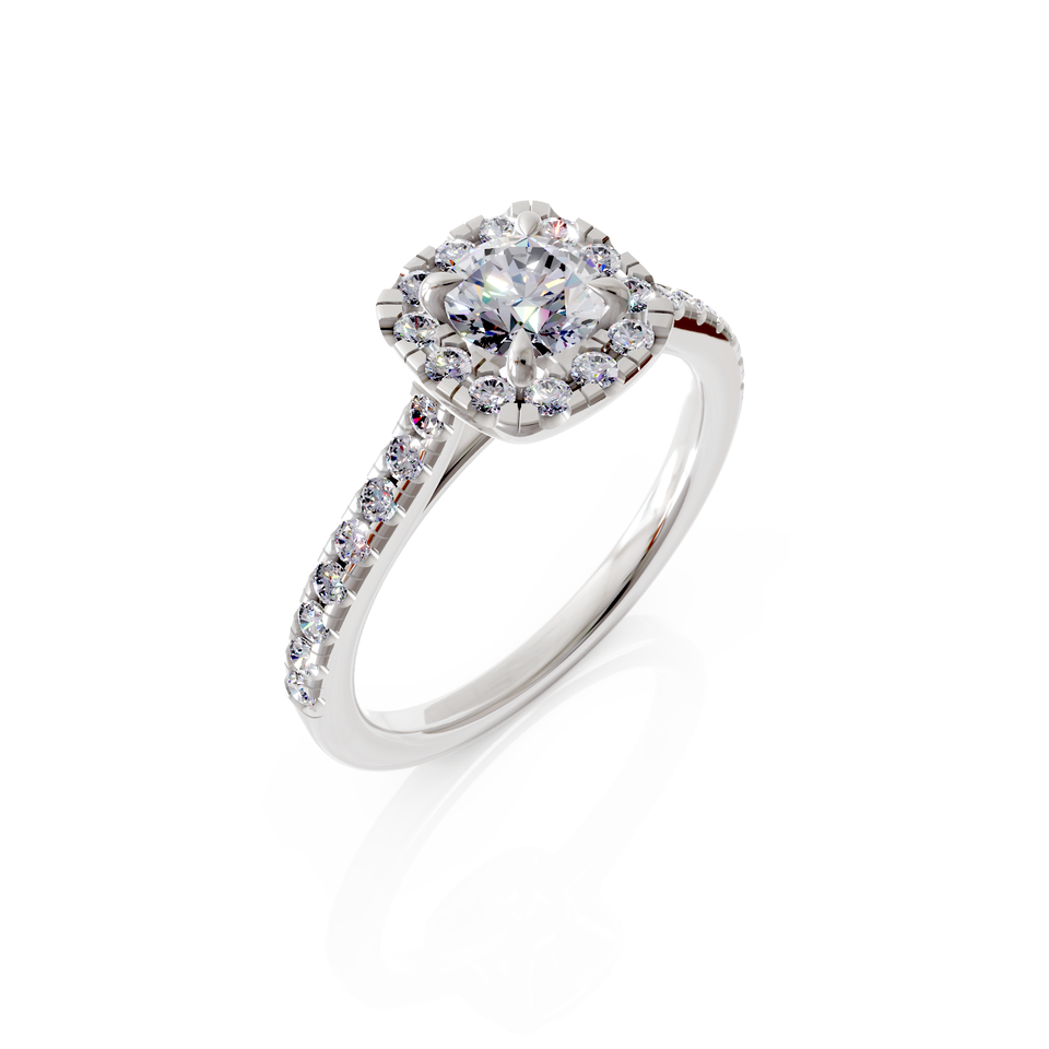 halo engagement ring