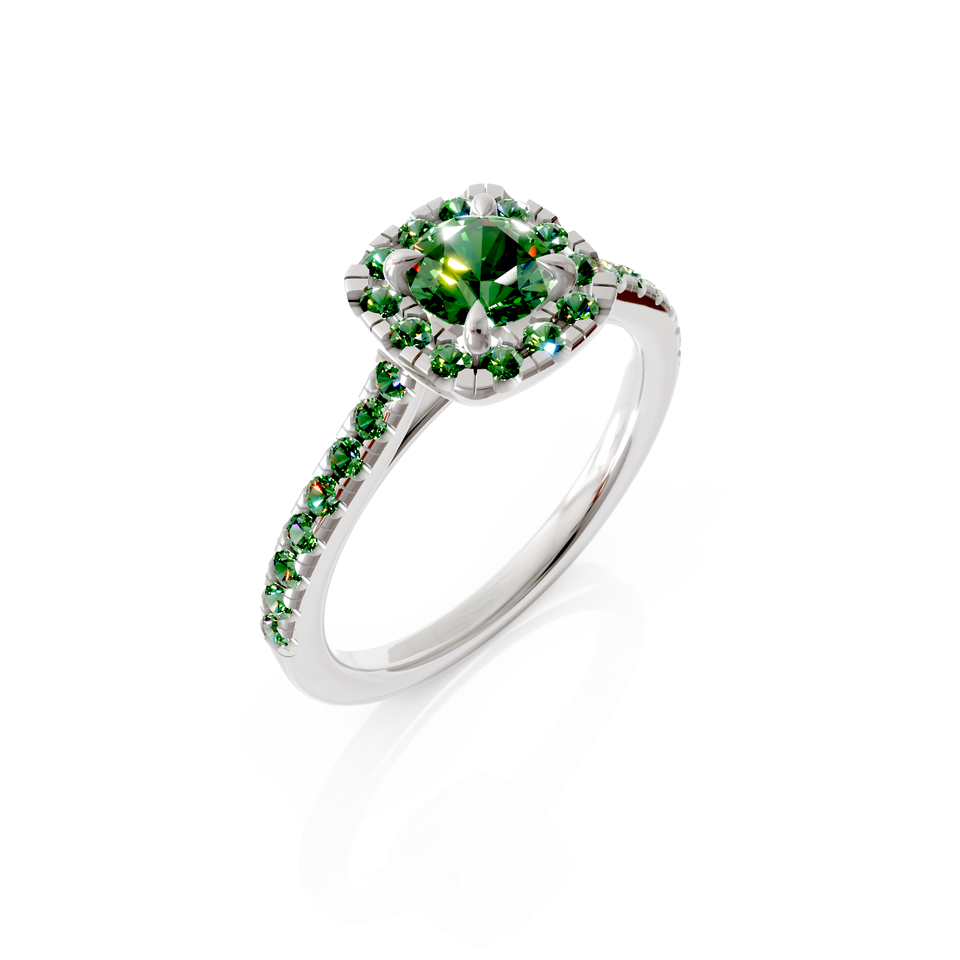 halo engagement ring