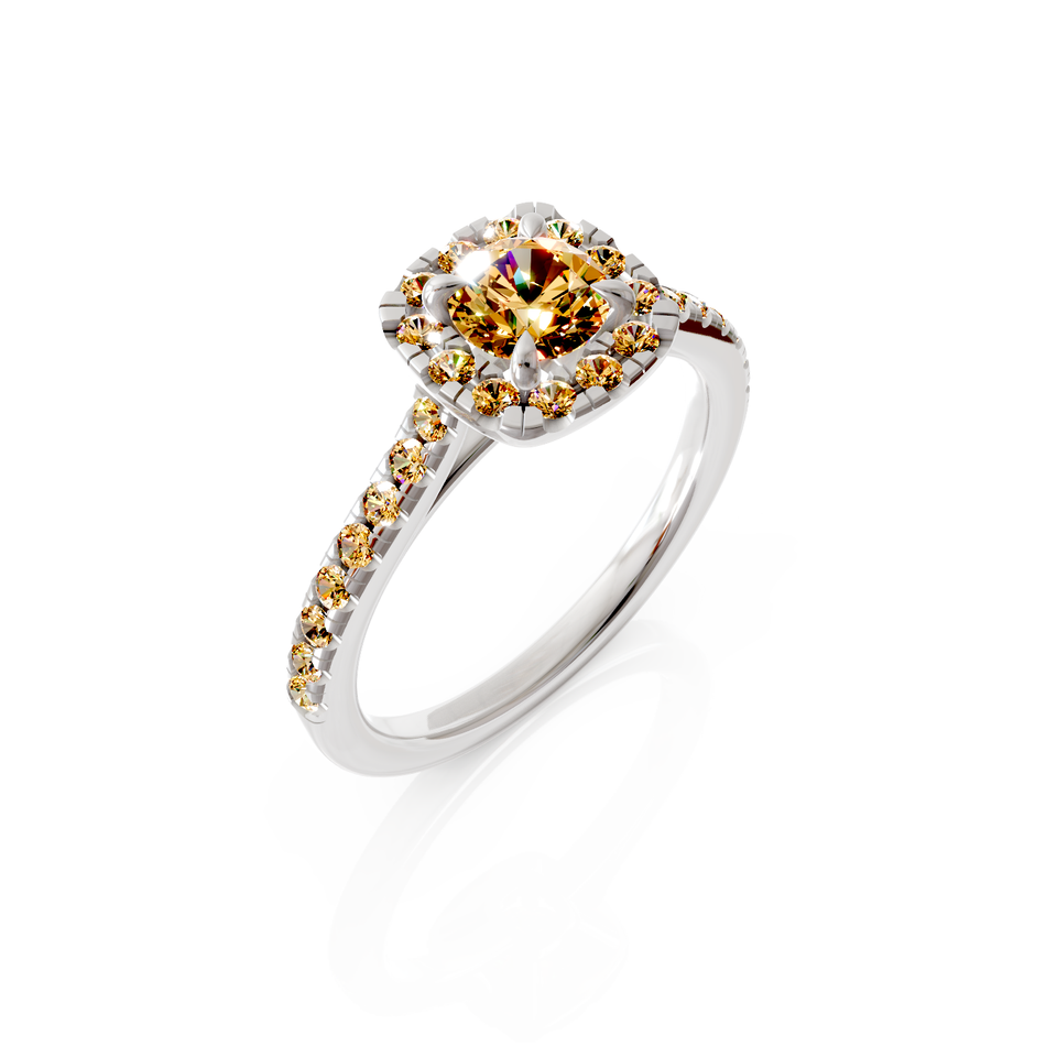 halo engagement ring
