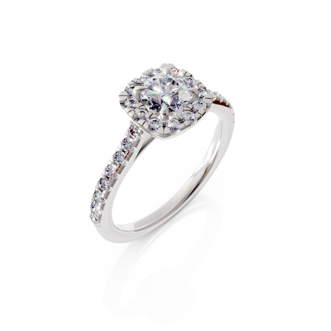 halo engagement ring