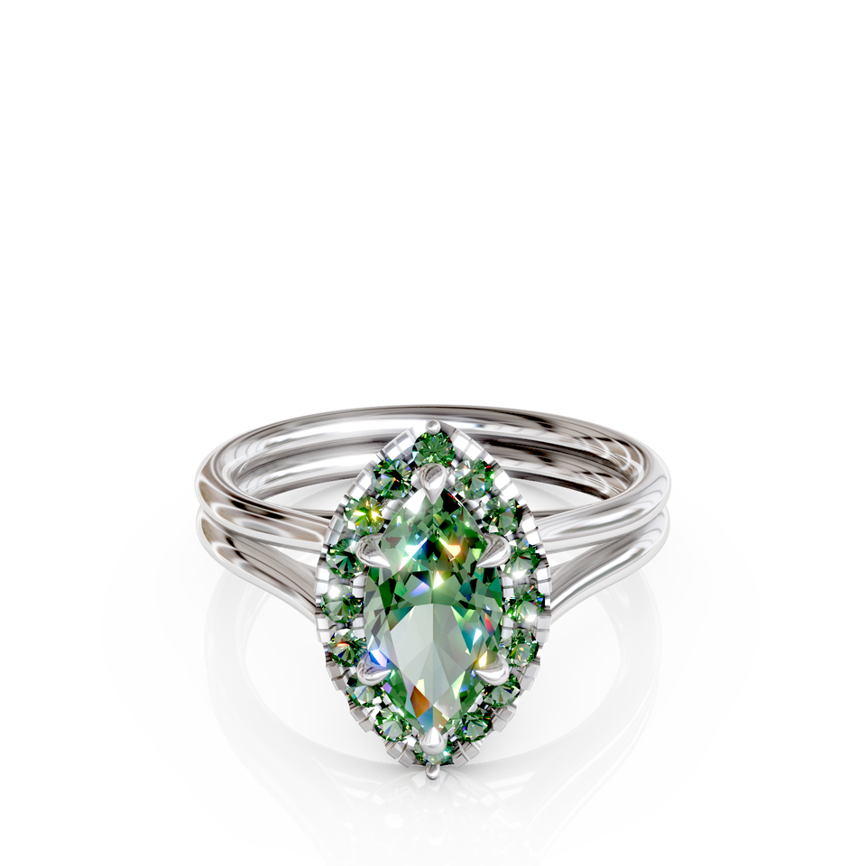 halo engagement ring