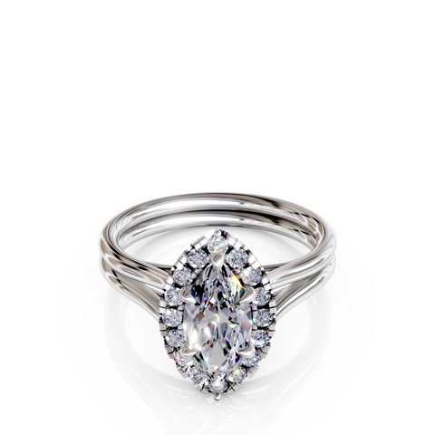 halo engagement ring