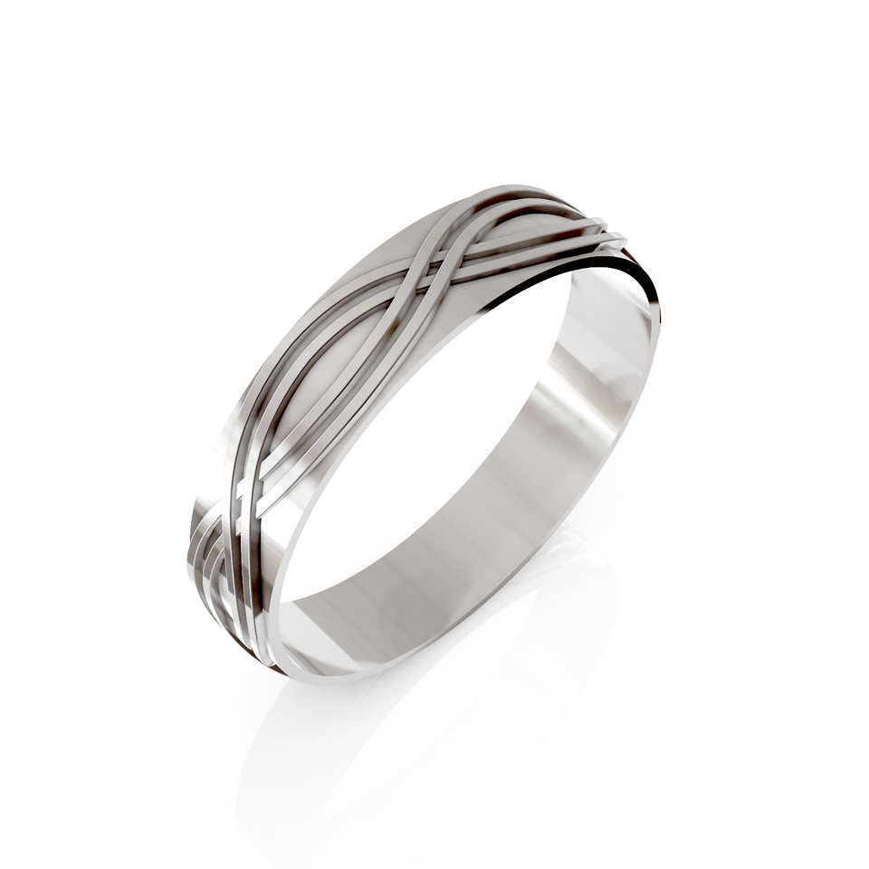 braided wedding ring for men